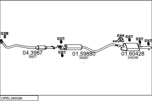 MTS OPEL39559A005165