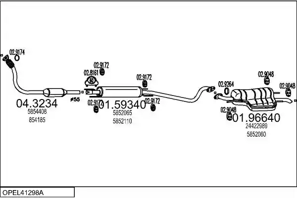 MTS OPEL41298A009987