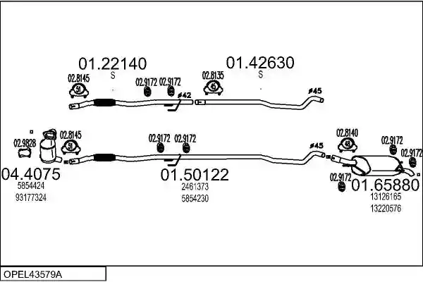 MTS OPEL43579A019145