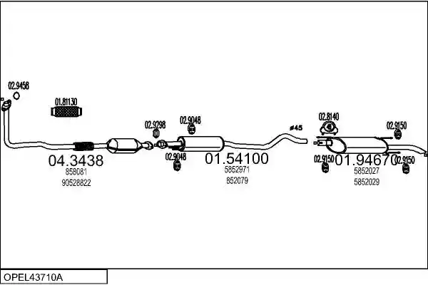 MTS OPEL43710A003879