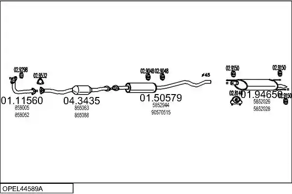 MTS OPEL44589A001806