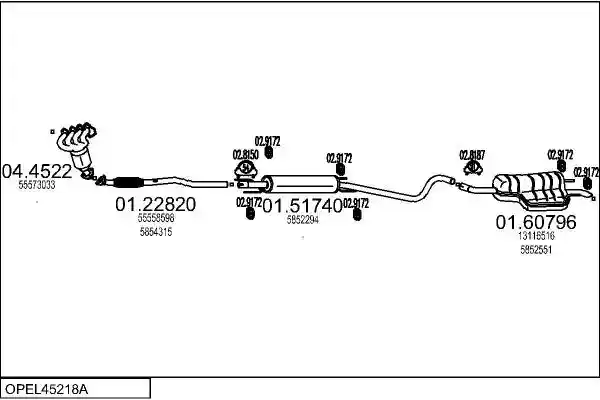 MTS OPEL45218A018886