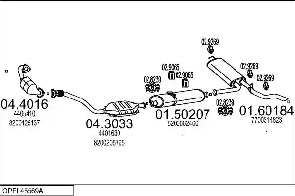 MTS OPEL45569A016467