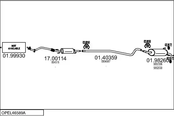 MTS OPEL46589A022689