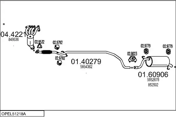MTS OPEL51218A009177