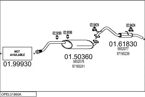 MTS OPEL51860A009990