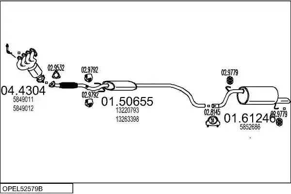 MTS OPEL52579B000001