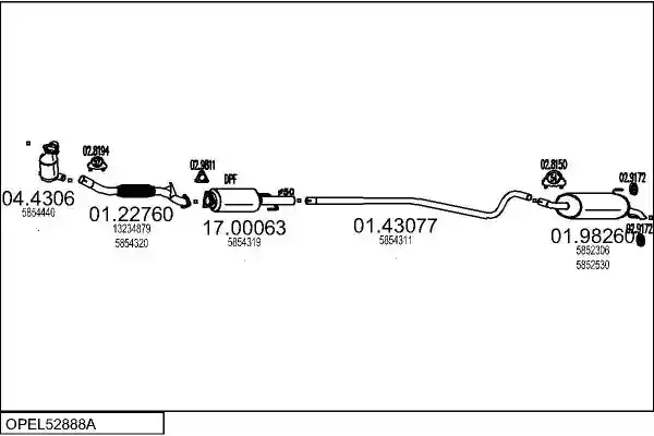 MTS OPEL52888A009248