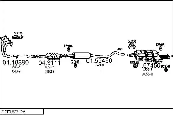 MTS OPEL53710A001819