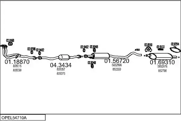 MTS OPEL54710A003869