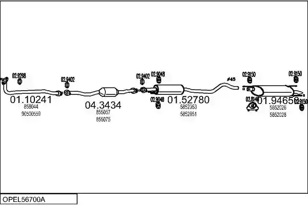 MTS OPEL56700A001805