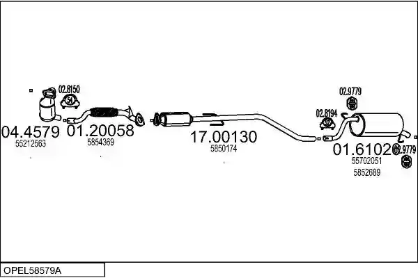 MTS OPEL58579A019725