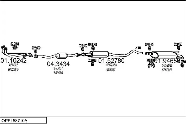 MTS OPEL58710A008900