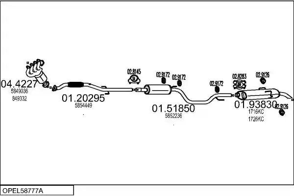 MTS OPEL58777A025499