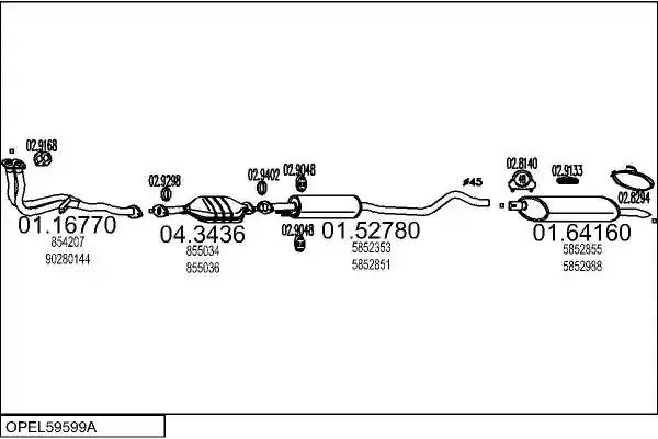 MTS OPEL59599A001817