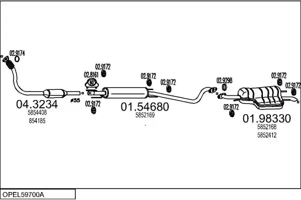 MTS OPEL59700A016579
