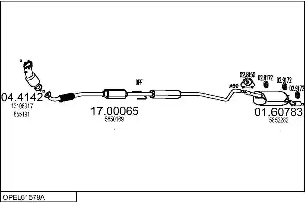 MTS OPEL61579A017697