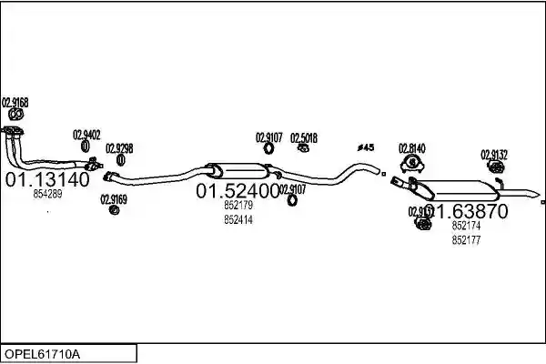 MTS OPEL61710A000830