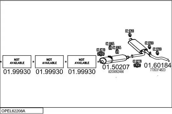 MTS OPEL62208A023501