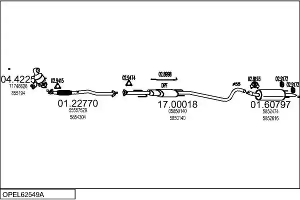 MTS OPEL62549A018690