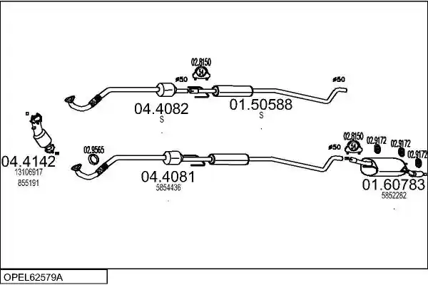 MTS OPEL62579A017697