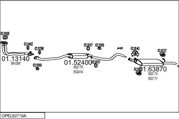 MTS OPEL62710A000824