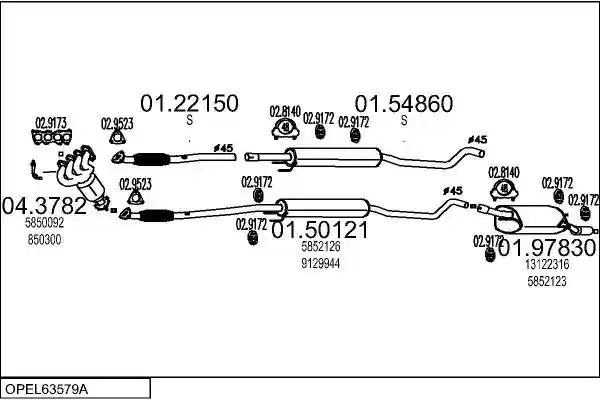 MTS OPEL63579A015295