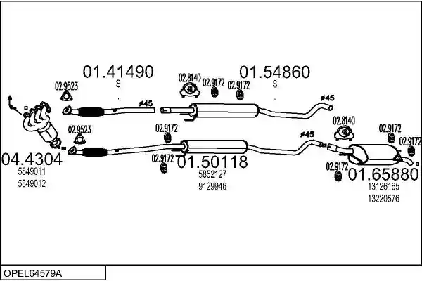 MTS OPEL64579A018467
