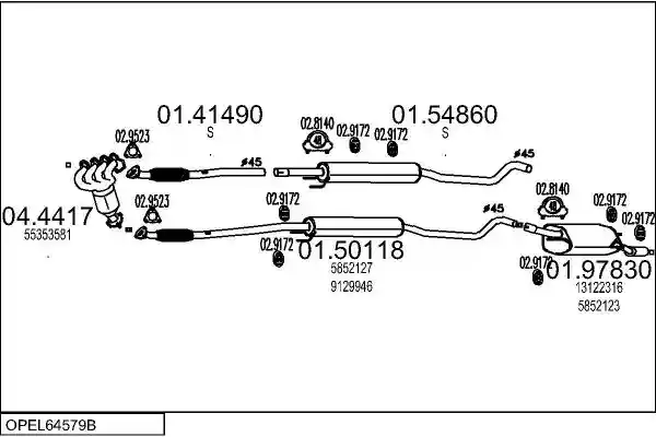 MTS OPEL64579B018467