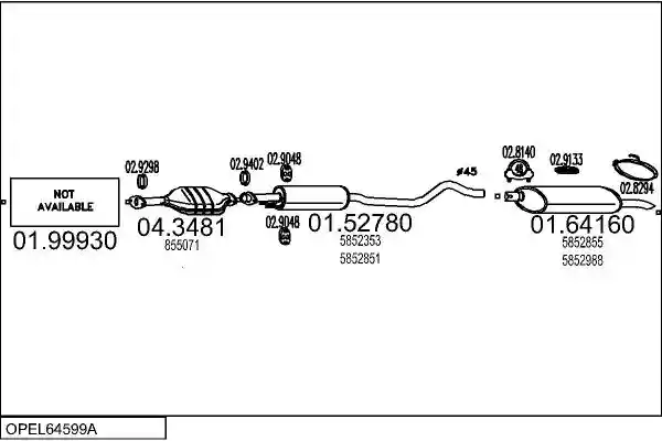 MTS OPEL64599A001813