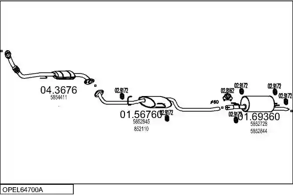 MTS OPEL64700A015323