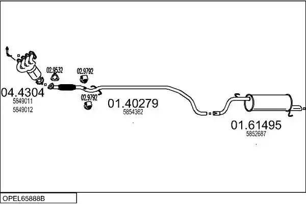 MTS OPEL65888B031968