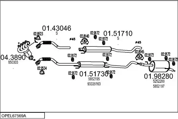 MTS OPEL67569A016841