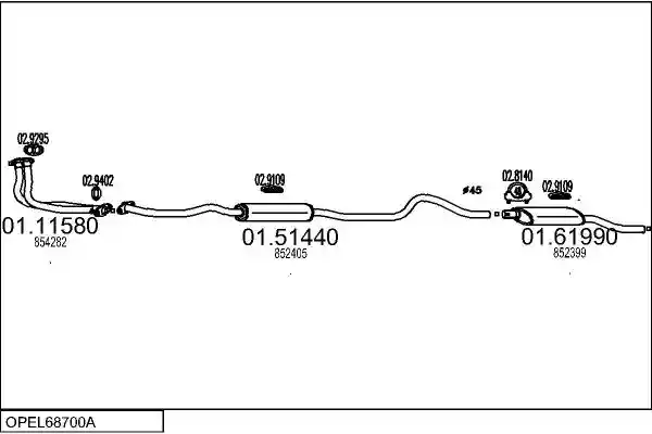 MTS OPEL68700A000588