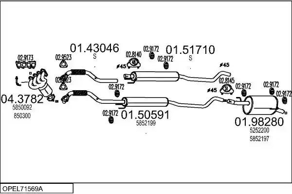 MTS OPEL71569A017204