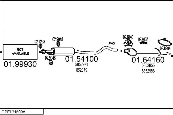 MTS OPEL71599A003877