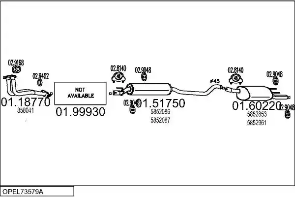MTS OPEL73579A001842