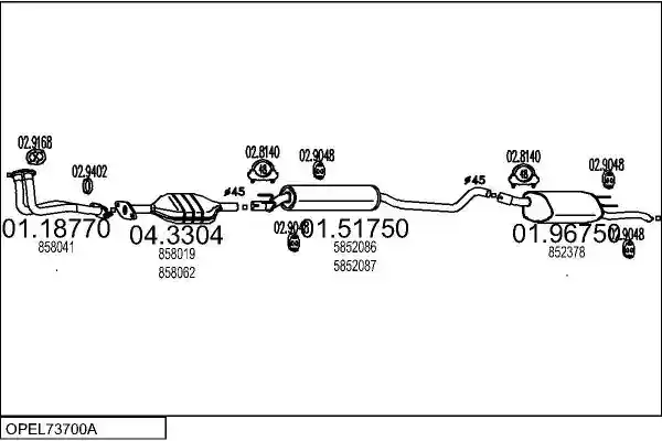 MTS OPEL73700A001842