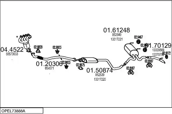 MTS OPEL73888A032087