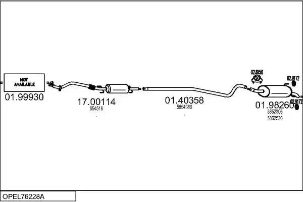 MTS OPEL76228A009250