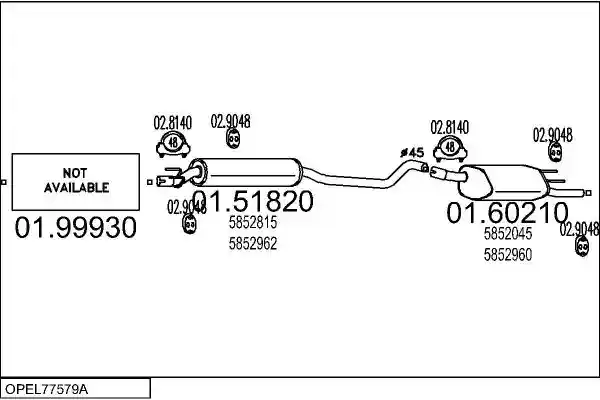 MTS OPEL77579A001838