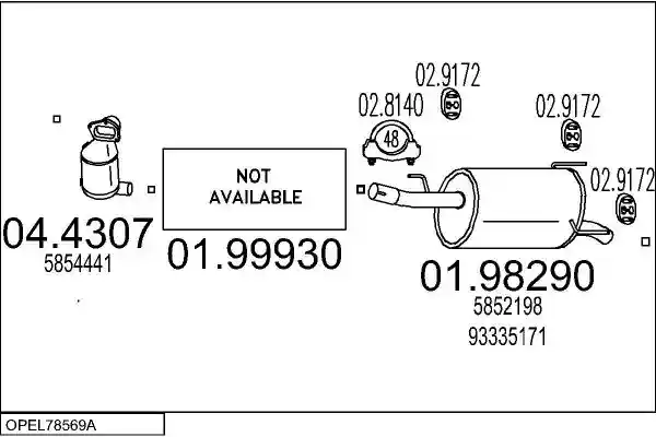 MTS OPEL78569A022560