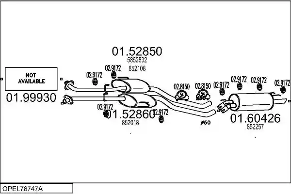 MTS OPEL78747A015325