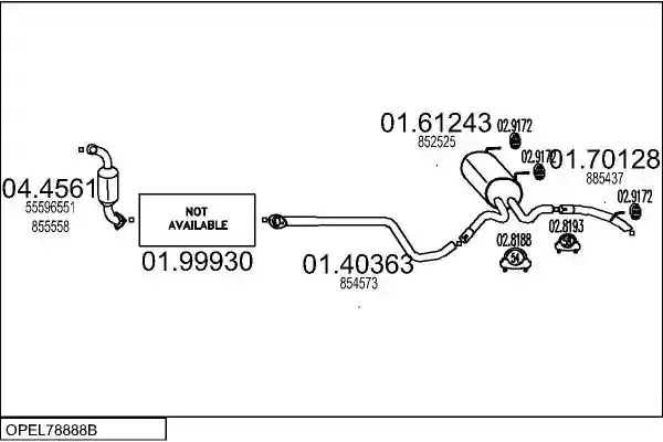 MTS OPEL78888B032088 MTS OPEL78888B032088