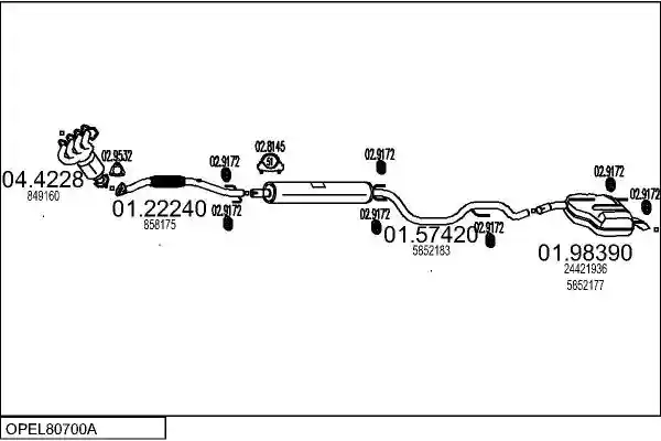 MTS OPEL80700A016450