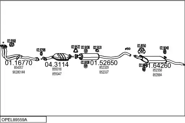 MTS OPEL89559A007188