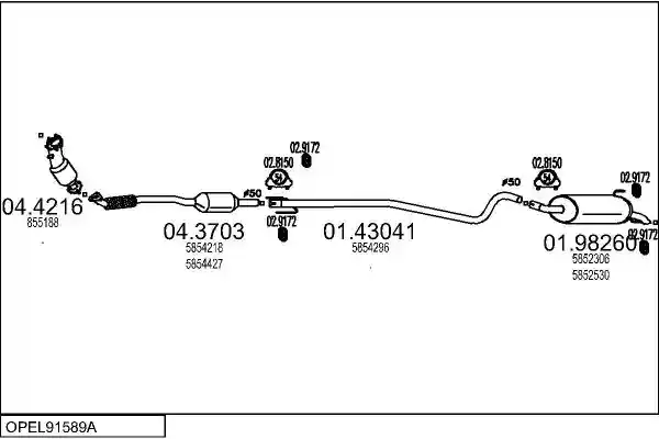 MTS OPEL91589A018078