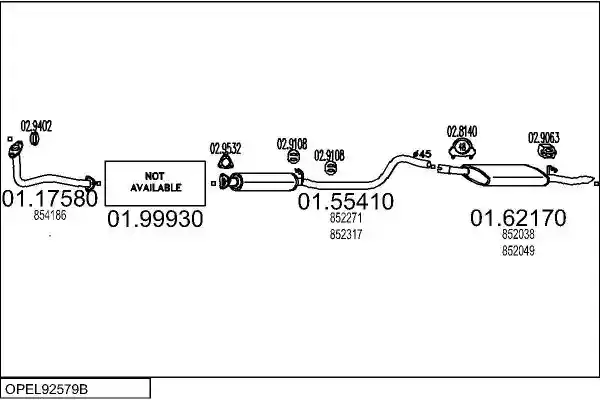 MTS OPEL92579B000544