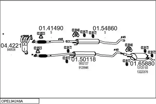 MTS OPEL94248A027980