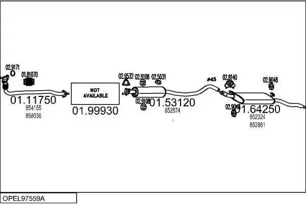 MTS OPEL97559A001011